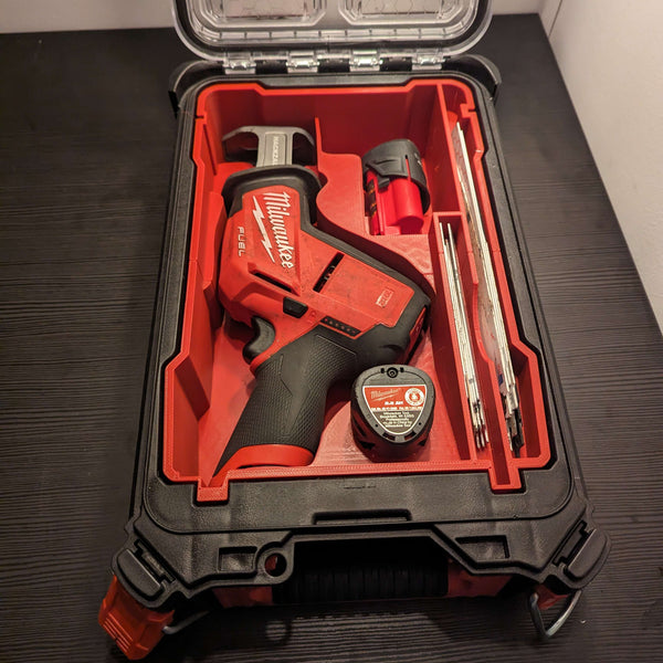 3D-printet Packout indlæg til Milwaukee M12 CHZ bajonetsav