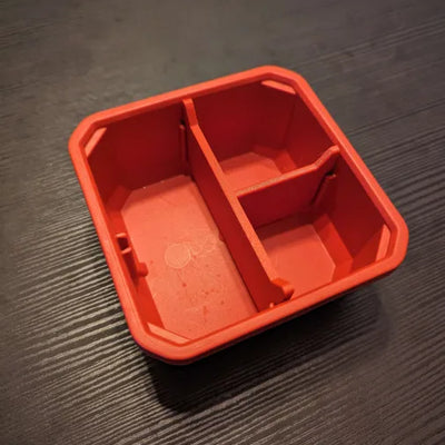 3D-printede skillevægge i Milwaukee Packout Slim sortimentkasse