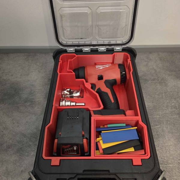 3D-printet Packout indlæg til Milwaukee M18 BHG varmluftpistol