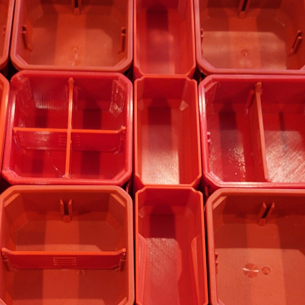 3D-printet center-indsats til Milwaukee Packout standard sortimentkasse