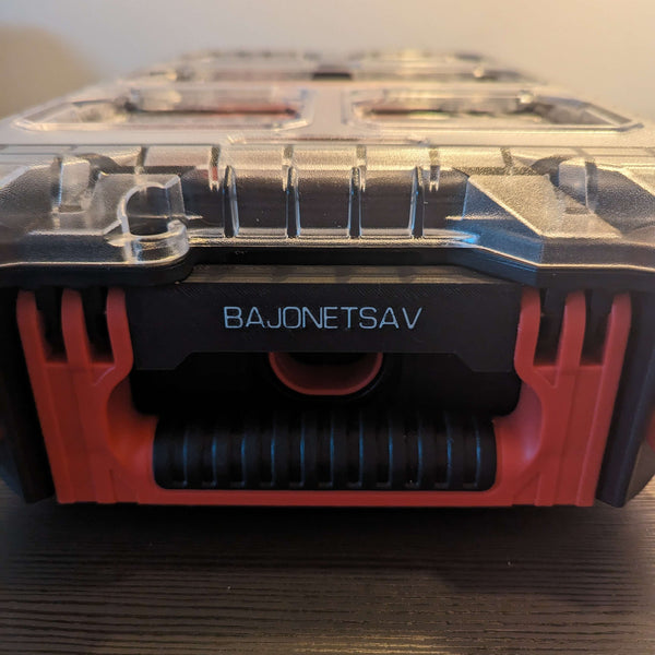 3D-printede labels til Milwaukee Packout sortimentkasser