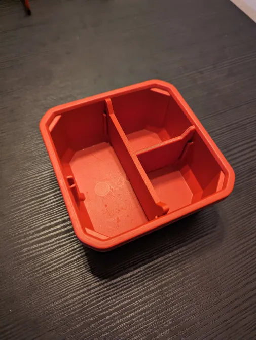 3D-printede skillevægge i Milwaukee Packout Slim sortimentkasse