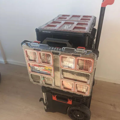 3D-printet side-ophæng til Milwaukee Packout kasse